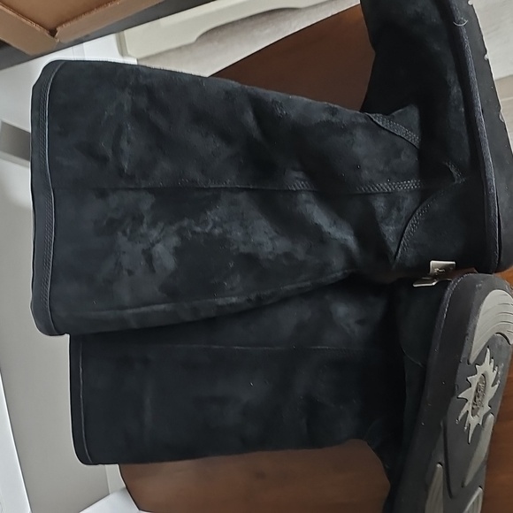 UGG Black Suede Tall Boots - Picture 1 of 10